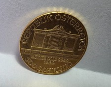 Wiener Philharmoniker 1989 Gold 1/4 Unze – 500 Schilling – Erste Ausgabe – 999,9