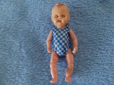 alte Oskar Puppe Puppen für die Puppenstube Puppenhaus 8 cm groß mit Schlafaugen