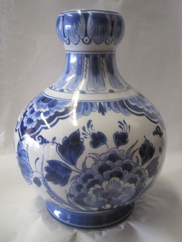 Royal delft vase blau - vase, weiß