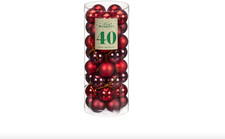 Merry Moment Festliche Natur Mini Kugeln Fügen Sie Ihrem Weihnachtsbaum etwas Glanz hinzu 40er-Packung