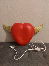Heico Valentin Herz Wandlampe mit Flügeln In Rot