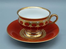 Thomas Rosenthal Mokkatasse mit Untertasse Art Deco München Handmalerei 1920/30