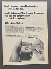 Remington Selectric Elektrorasierer 60s retro 1966 Vintage Ad Werbung Reklame