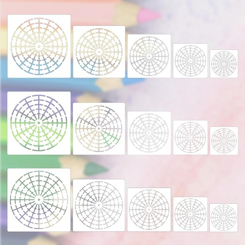 Mandala schablonen pet 20cm - mandala,