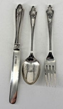 Massives Sterling Taufset -