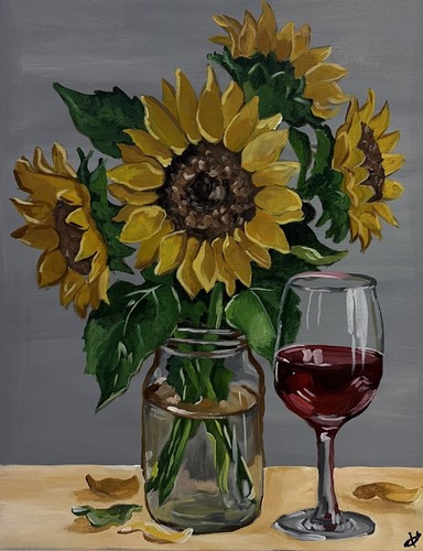 Original gemälde sonnenblumen - original,