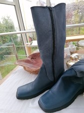 Stiefel, Blauton, Lammfell Gefüttert. Gr. 40, Sehr Gut