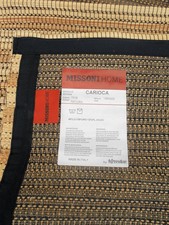 MISSONI HOME TEPPICH MATTE BAUMWOLLE JUTE WOLLE 135x200cm CARIOCA 518 NATUR