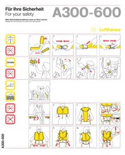 Safety Card / Lufthansa /