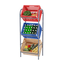 Getränkekistenregal Getränkeregal Kistenregal Kastenregal Metall Regal 3 Kästen