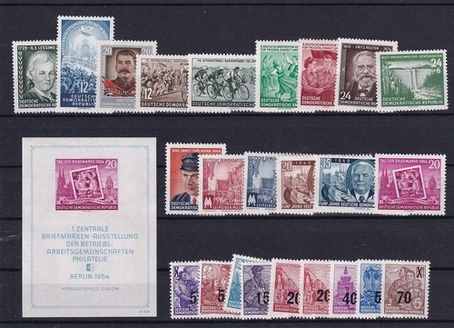 Ddr jahrgang 1954 postfrisch - ddr,