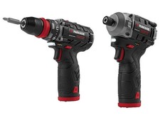 PARKSIDE PERFORMANCE Bohrschrauber + Schlagschrauber 12V m. Akkus + Ladegerät