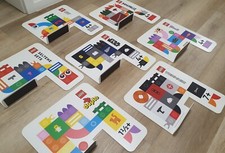 7xOriginal LEGO Regalschilder