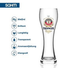 6x Erdinger Weizen Biergläser