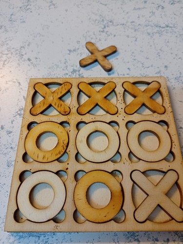 Tic tac toe brettspiel holz - tac,
