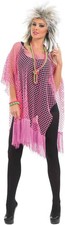 Damen rosa netzshirt 80er - damen,