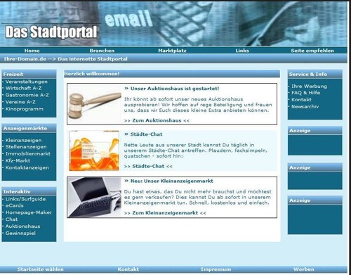 Stadtportal webprojekt - 3.0, ***webprojekt