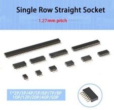 1,27mm Buchse Pins Buchsen SIL 40 Pin Header einreihig PCB Steckverbinder Header