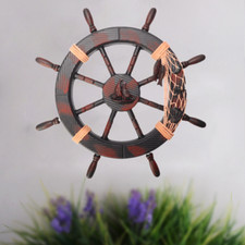 Schiffssteuerrad 45cm Schiffsrad Steuerrad Schiff Schiffe Boot Holz