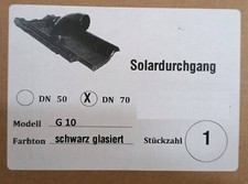 Rhedach Solardurchgang f. Nelskamp G10 schwarz engobiert