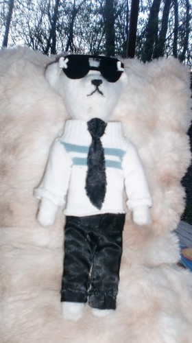 Lagerfeld teddy ooak - lagerfeld,