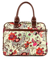Oilily Tropical Birds Office Bag Umhängetasche Schultertasche Tasche Cream-White
