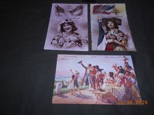 3 patriotische Ansichtskarten 1.Weltkrieg Elsass Lothringen