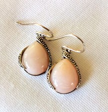 Ohrringe mit Andenopal, 925er