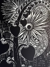 Frans Masereel Signierter numm. Original Holzschnitt - Conte de fées - groß