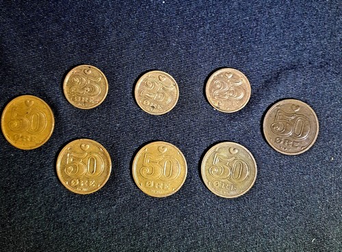 Münzen sammlung dänemark 50 - münzen, dänemark,