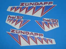Zündapp Hai 50 Aufkleber Verkleidung Dekore Satz Hai 50 rot/blau 448-111.135 