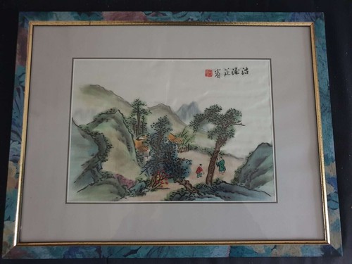 Chinesische seidenmalerei - chinesische,
