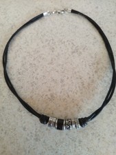 Halskette, Leder, Herren