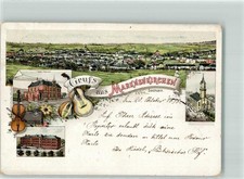 13506222 - 9659 Markneukirchen Kaiserl. Postamt Schule Gitarre Geige 1898