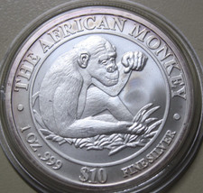 Somalia 10 Dollars 2002 Silber