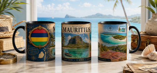 Mauritius souvenir tasse - mauritius,