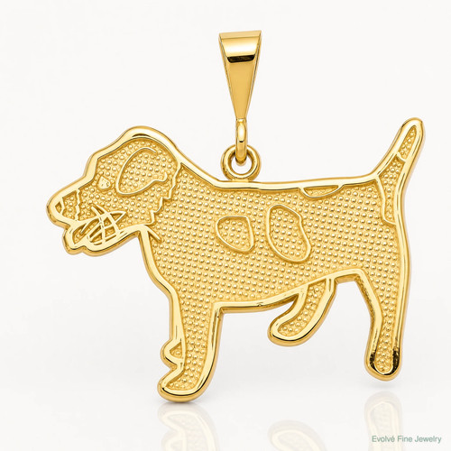 14k gelbgold jack russell - gelbgold,