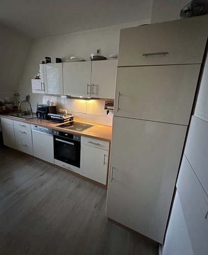 Einbauküche beige mit - beige,