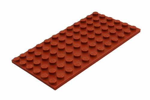 Lego platte 6x12 - 6x12, braun