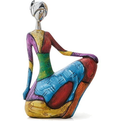 Bunte weibliche skulptur - bunte,