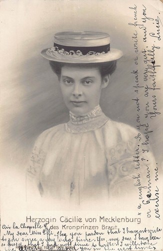 Postkarte royalty herzogin - postkarte,