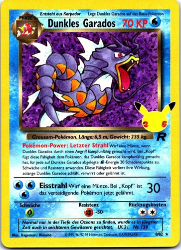 Dunkles garados holo - garados, pokemon