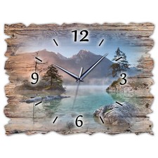 BM Holz Wanduhr leise lautlos