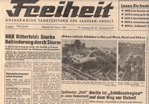 Ddr zeitung freiheit halle - freiheit,