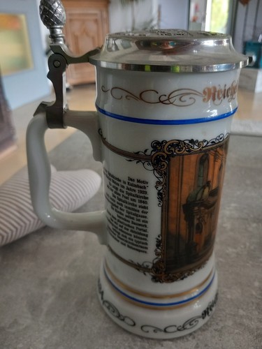 Bierkrug zinndeckel - bierkrug,