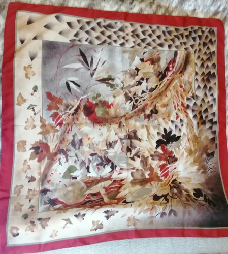 Tuch mit blättermotiv 83 - tuch, blättermotiv,