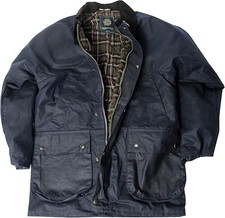 Wachsjacke herren blau - herren,