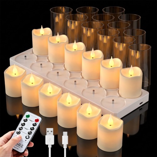 12set led teelichter - led, mit