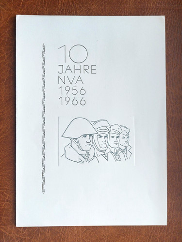 Gedenkblatt ddr 10 jahre - gedenkblatt,