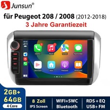 8'' DAB+ Für Peugeot 208/2008